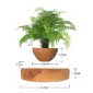 Magnetic Levitation Potted Aerial Ornaments Suspended Woodgrain Plant Bonsai Lamp Night Bedroom Fancy Lighting Table Light Kids – Floating Flower Pot 7